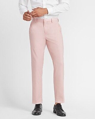 Men's Slim Textured Wrinkle-Resistant Performance Dress Pants Pink W34 L34 | Express