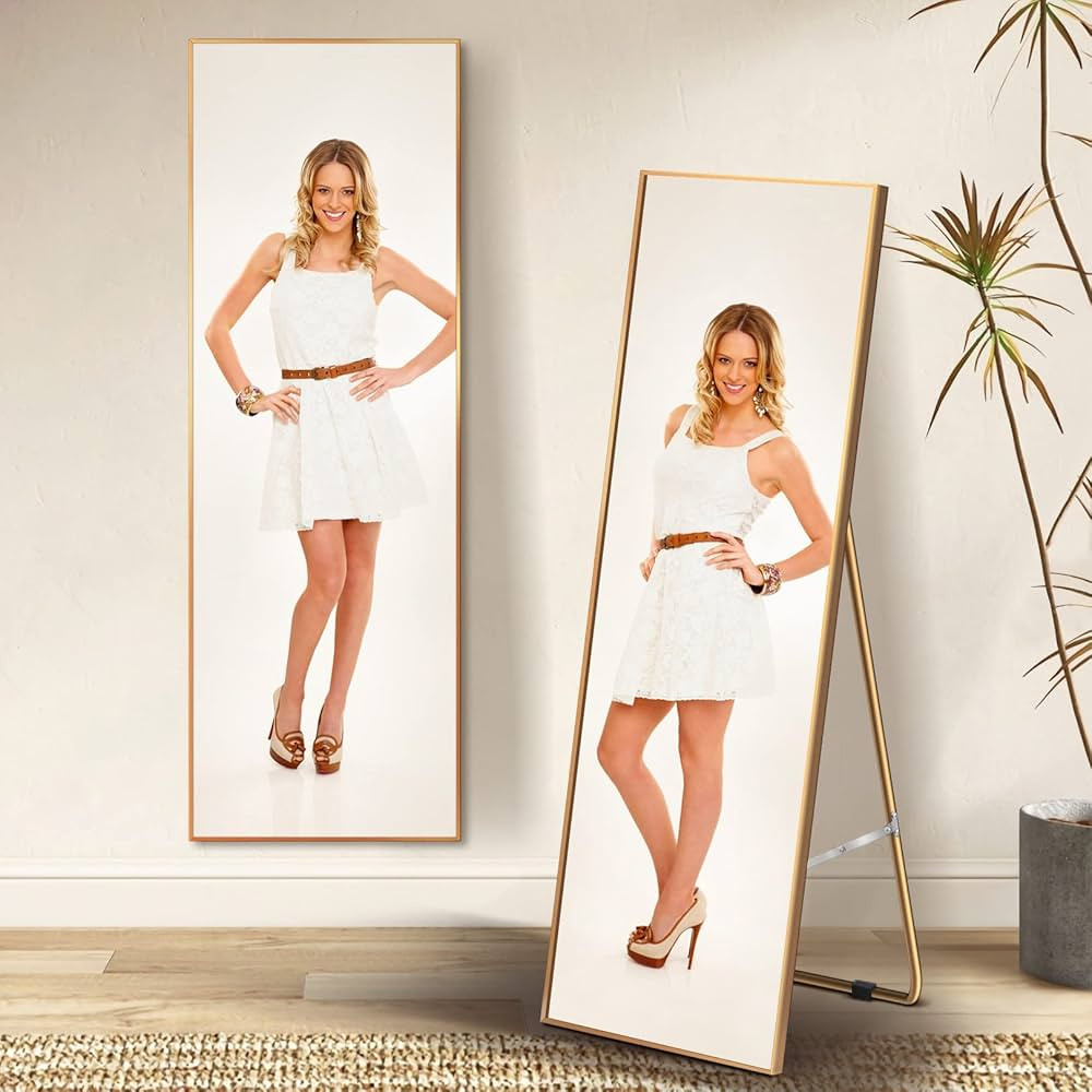 LOVESPEJO Full Length Mirror 65"x22" Full Body Mirror Hanging Standing and Leaning Against Wall F... | Amazon (US)