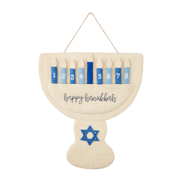 Menorah countdown calendar | Mud Pie