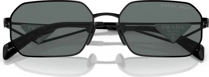 58mm Polarized Rectangular Sunglasses | Nordstrom