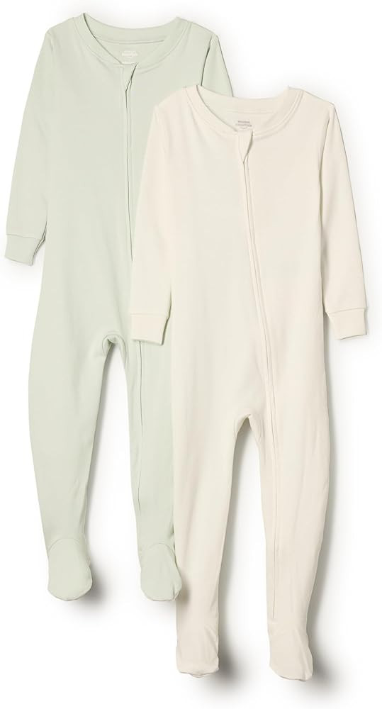 Amazon Essentials x Sofia Grainge Unisex Toddlers and Babies' Snug-Fit Cotton Footed Pajamas | Amazon (US)