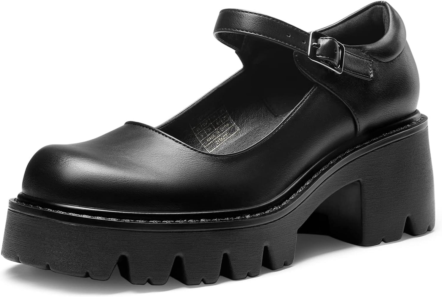 DREAM PAIRS Women's Mary Janes Shoes Platform Dress Low Heel Chunky Pumps Round Toe Ankle Strap P... | Amazon (US)