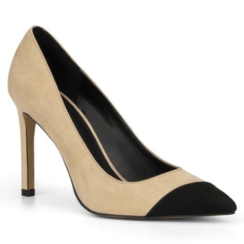 New York & Company Women's Madison Color Block Pump in Nude 9 Lord & Taylor | Lord & Taylor