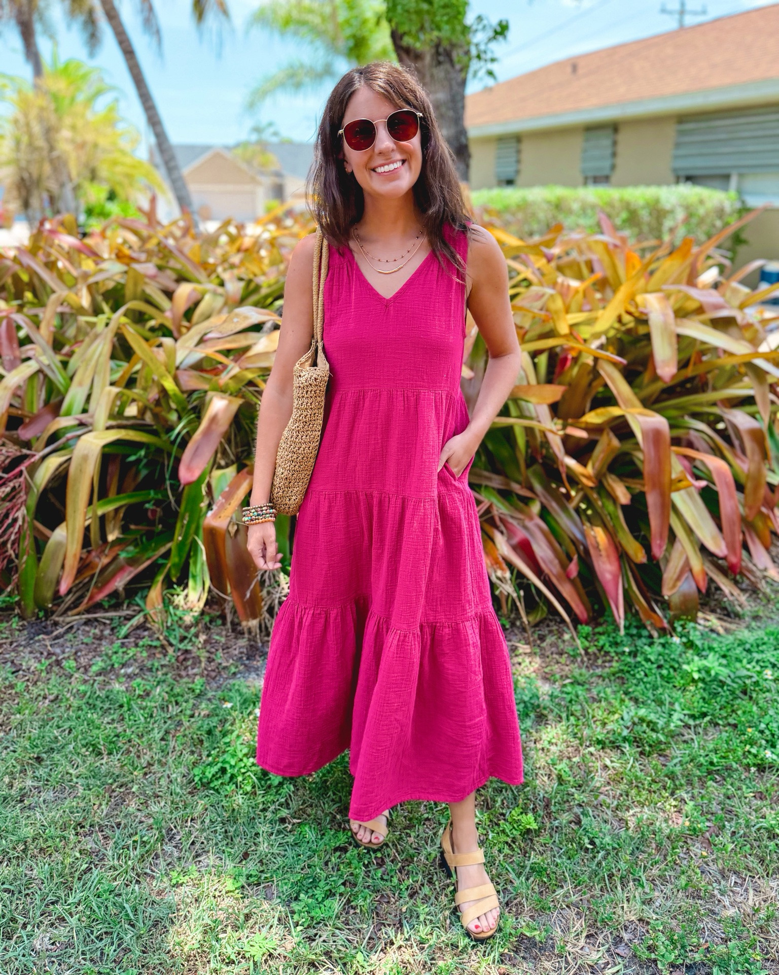 xs in this gauze cotton dress and size 6 in my Noat sandals💗

#LTKgrwm #LTKPetite #LTKSeasonal