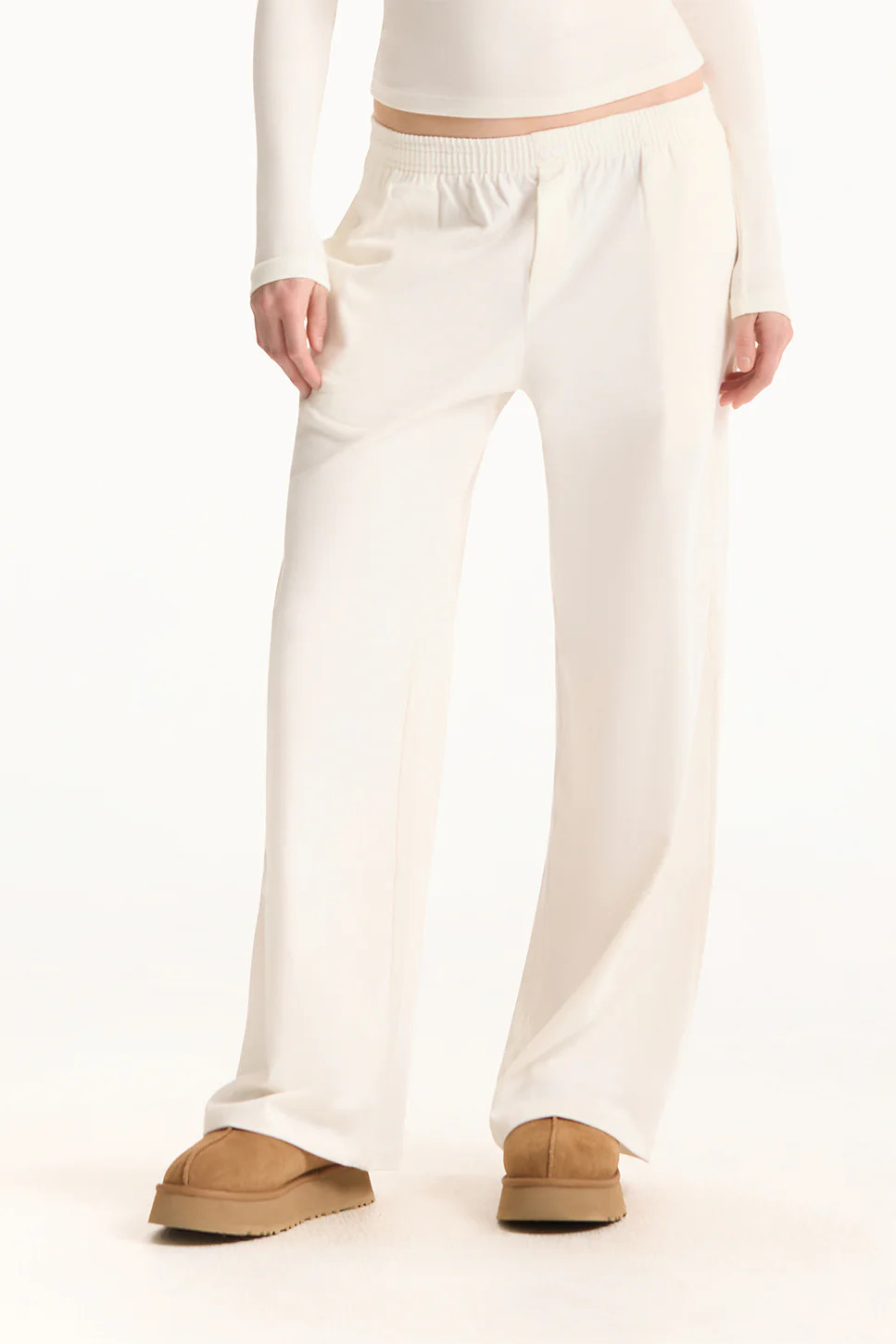 HEAVY COTTON EASY BOXER PANTS - BLANC | SET Active