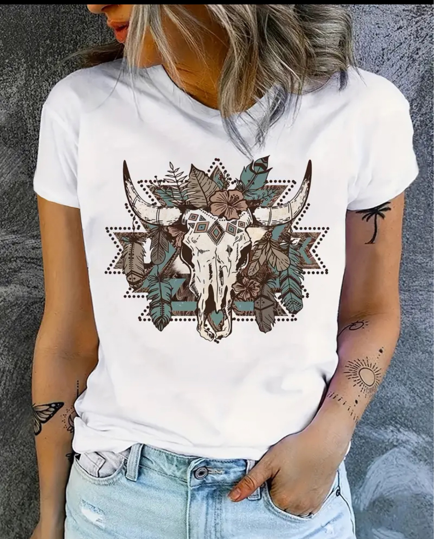 Bull Skull Shirt

#LTKstyletip #LTKfindsunder50 #LTKmidsize