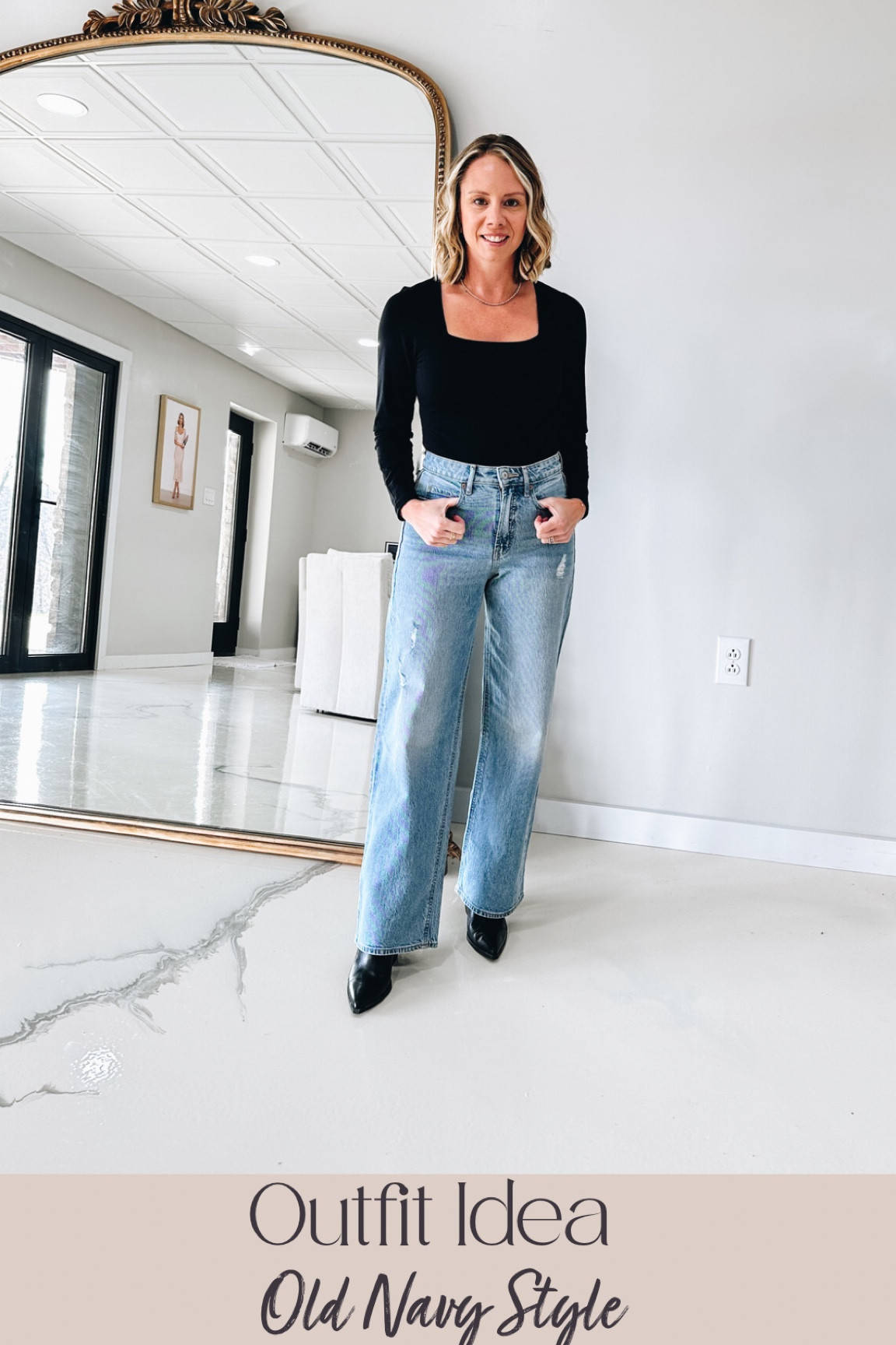 This is such a cute outfit for fall! 
Fashionablylatemom 
Fall outfit 
Casual outfit 
Nordstrom rack booties
Old navy bodysuit 

#LTKstyletip #LTKshoecrush