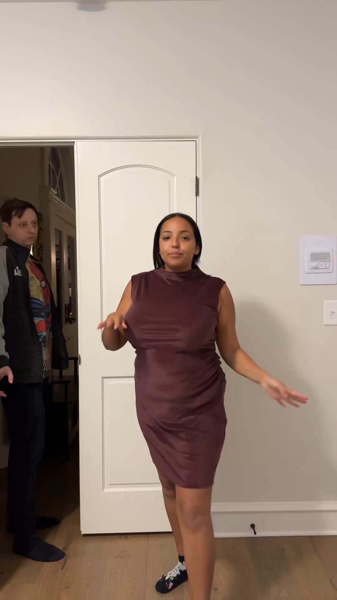 Holiday-ready on a budget! This mini velvet ruched dress from Target is a must-have for all your winter events. Whether you’re heading to a holiday party, a festive date night, or celebrating New Year’s Eve, this chic piece has you covered. The flattering ruching and luxe velvet fabric make it look way more expensive than it is—only $20! 🙌

✨ Style it with knee-high boots for a modern, edgy vibe or pair it with tights and heels for a classic cocktail look. Add statement earrings or a cozy faux fur coat, and you’re good to go!

🛍️ Shop this budget-friendly find through my LTK link and snag your winter wardrobe staple before it sells out!
#LTKHoliday #LTKUnder30 #TargetStyle #MiniDressInspo #WinterWardrobe #VelvetTrend2024 #HolidayOutfits #BurgundyDress #AffordableFashion #CocktailLook #ShopTheLook

#LTKWedding #LTKMidsize #LTKHoliday