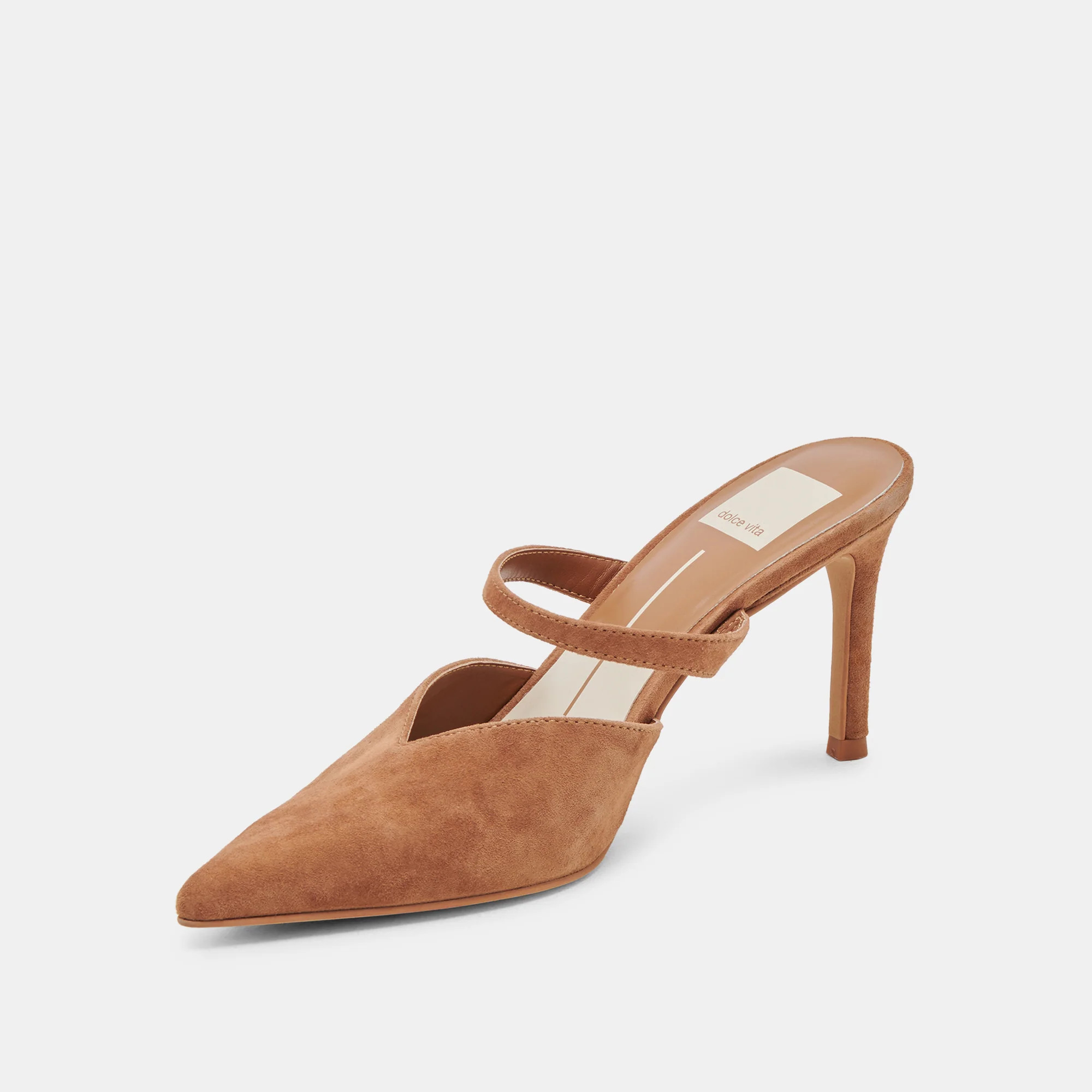 KANIKA HEELS PECAN SUEDE | DolceVita.com