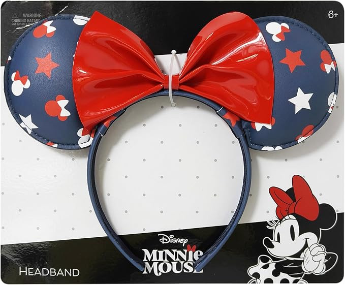LUV HER Disney Patriotic Headband, 4th of July Outfits for Women, Red White and Blue Decoration w... | Amazon (US)