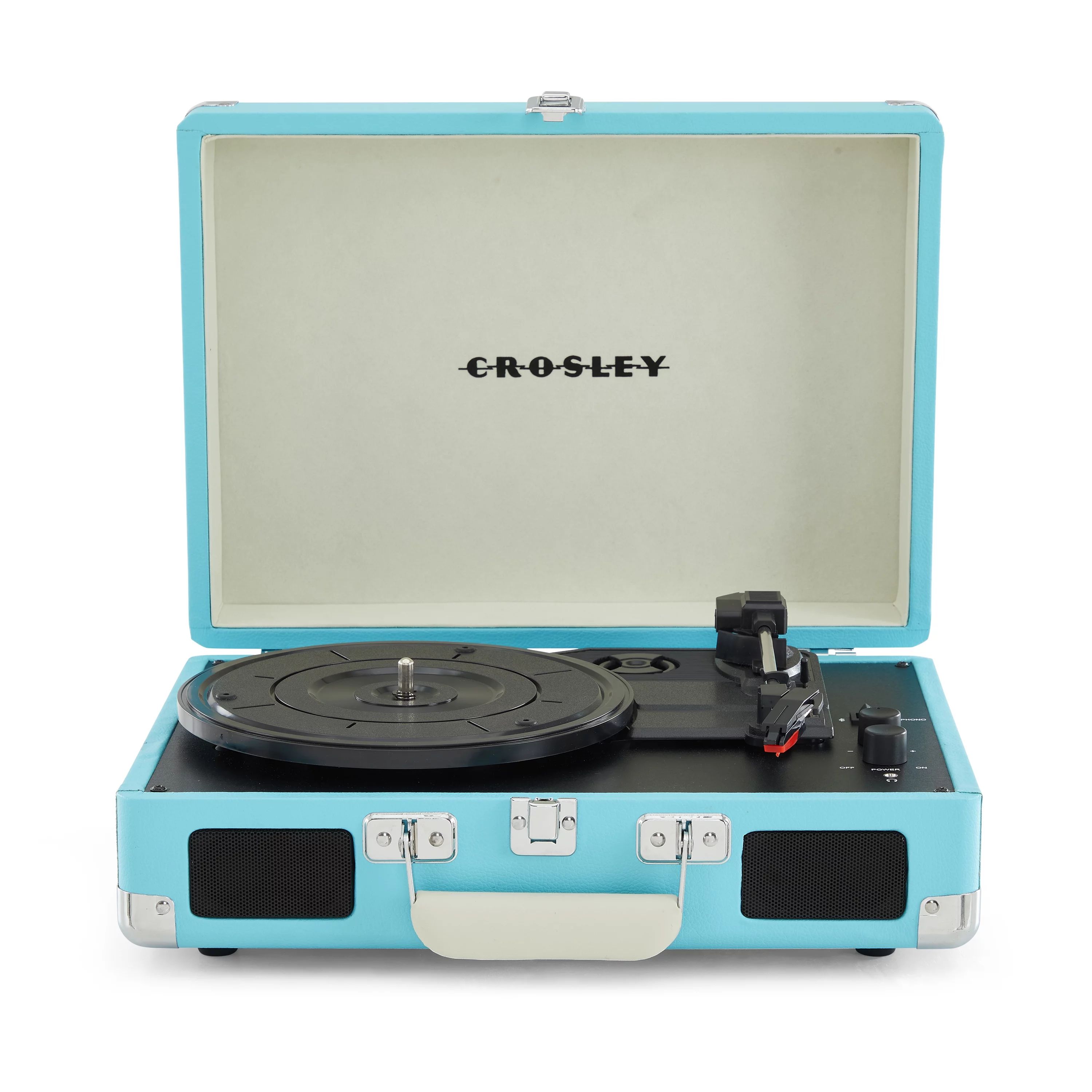 Crosley Cruiser Plus Vinyl Record Player with Speakers with wireless Bluetooth - Audio Turntables | Walmart (US)