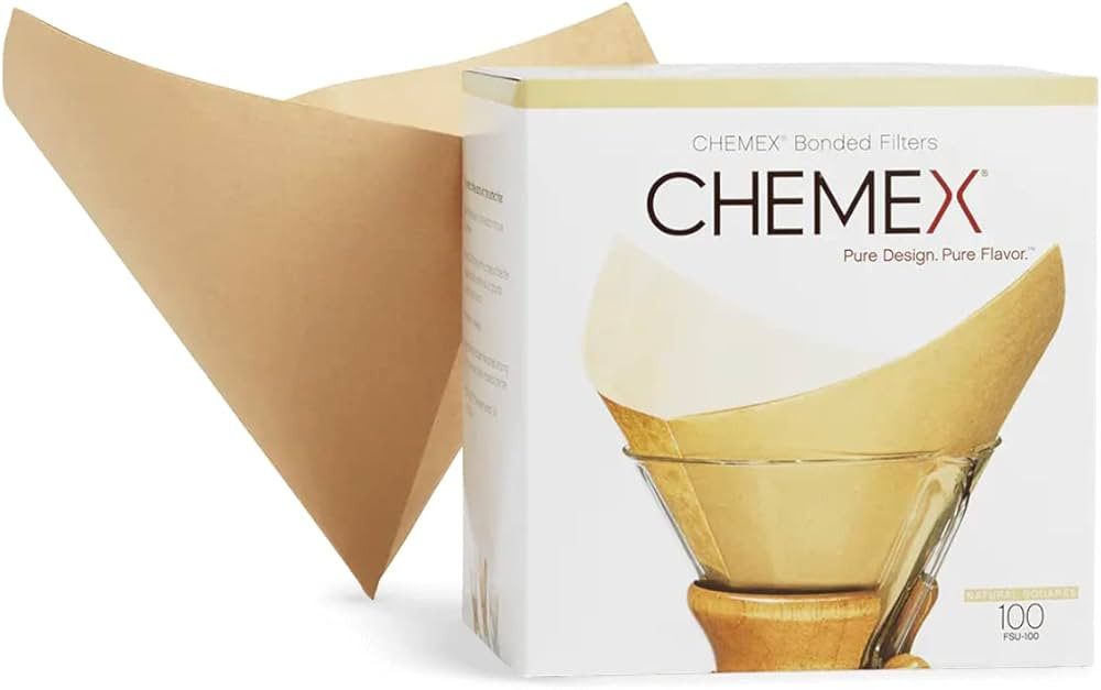 Chemex Natural Coffee Filters, Square, 100ct - Exclusive Packaging | Amazon (US)