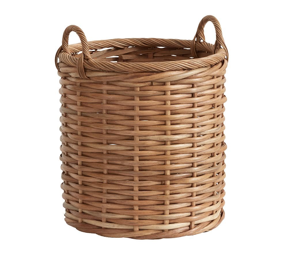 Aubrey Handwoven Tote Basket | Pottery Barn (US)