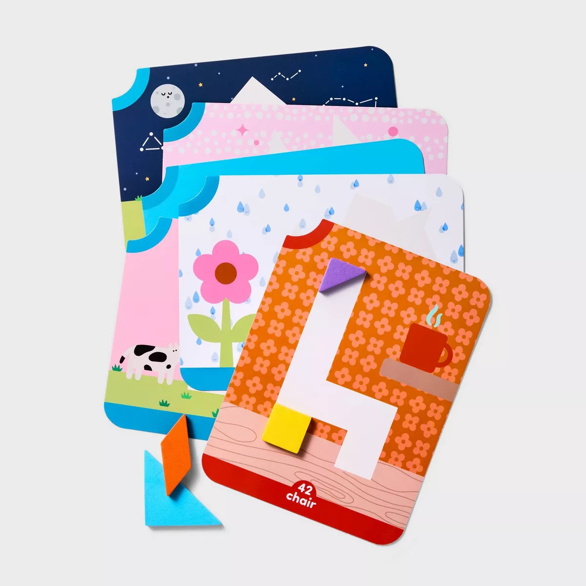 Magnetic Foam Tanagrams - Gigglescape™: Educational Tile Game, 48 Pieces, Ages 4+, Shapes & Col... | Target