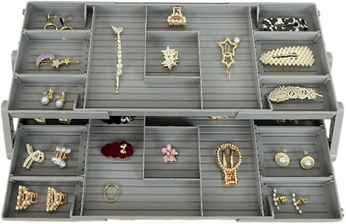Organizador De Gaveta Multinível Inteligente Expansível Ajustável De Mesa De Banheiro(2 ANDARE... | Amazon (BR)