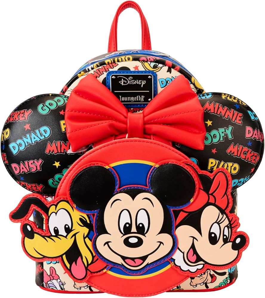 Loungefly Disney Mickey and Friends Classic Ear Holder Mini Backpack Combo | Amazon (US)