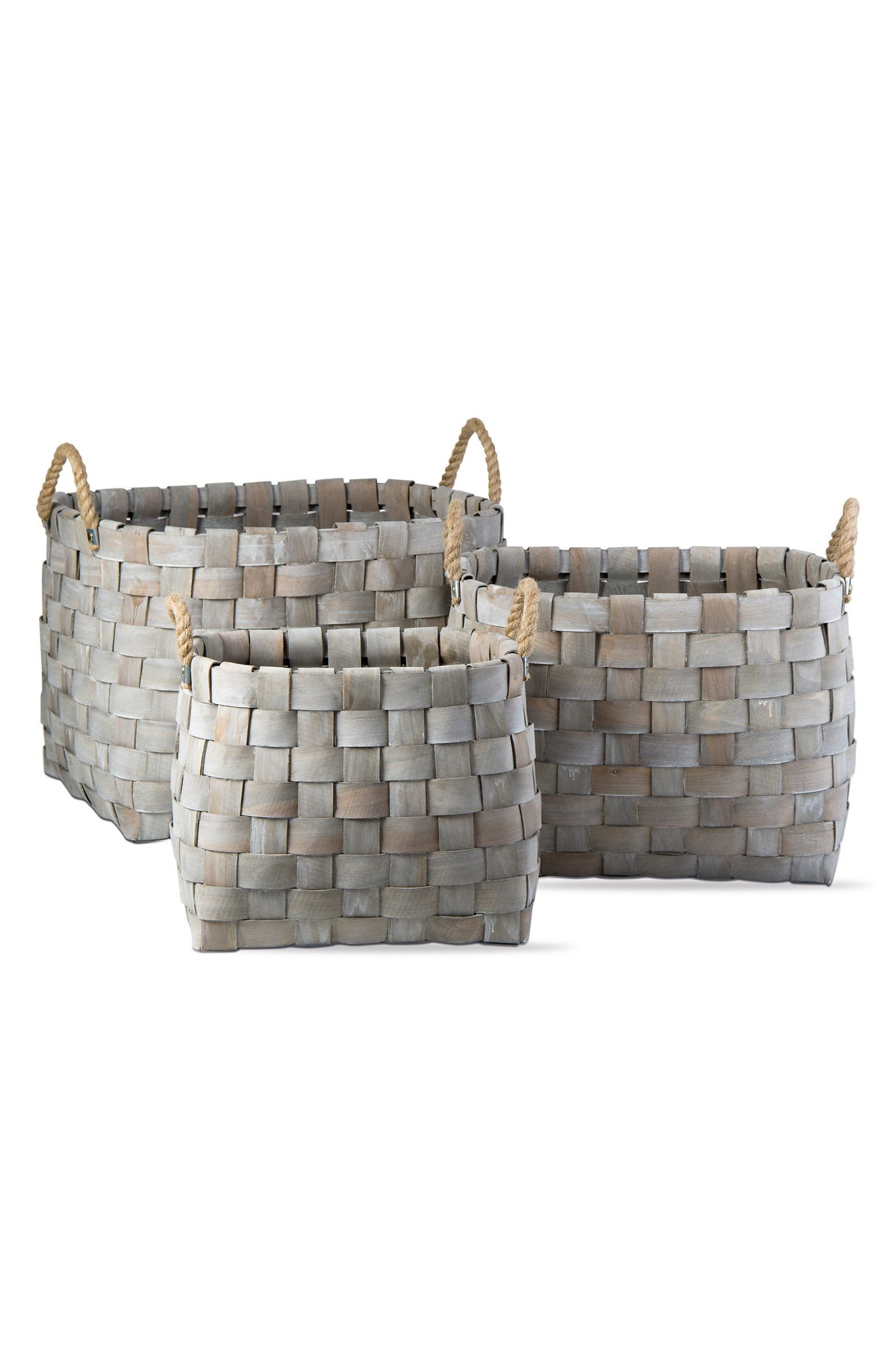 Catalpa Set of 3 Woven Oval Baskets | Nordstrom