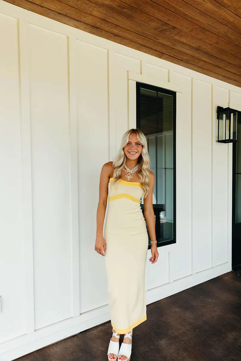 Loved By You Maxi Dress - Yellow | Triple Threads