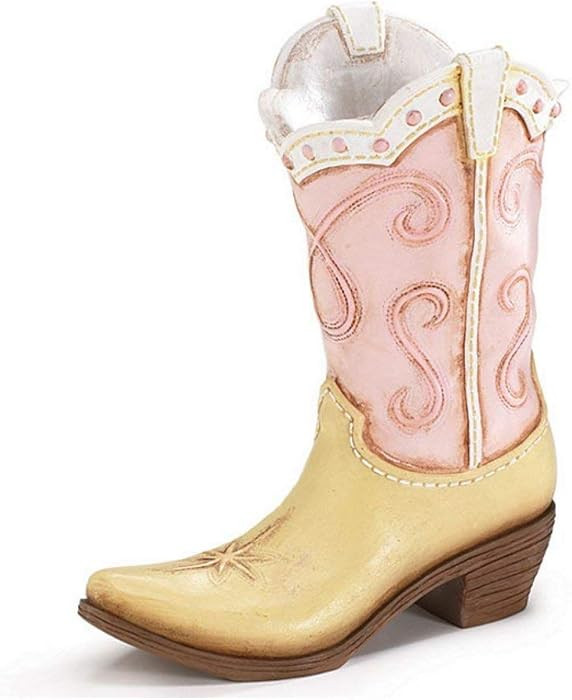 Pink Ladies Cowboy Cowgirl Boot Vase - Great Western Country Home Accent | Amazon (US)