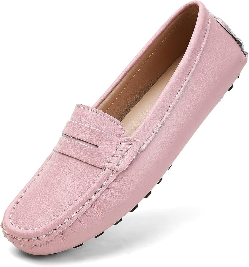 BEAUSEEN Womens Loafers Designer Loafers Women Shoes Leather Women Driving Loafers | Amazon (US)