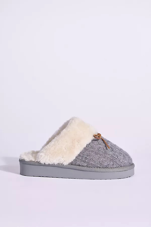 Flurry Bow Scuff Slide Slippers | Anthropologie (US)