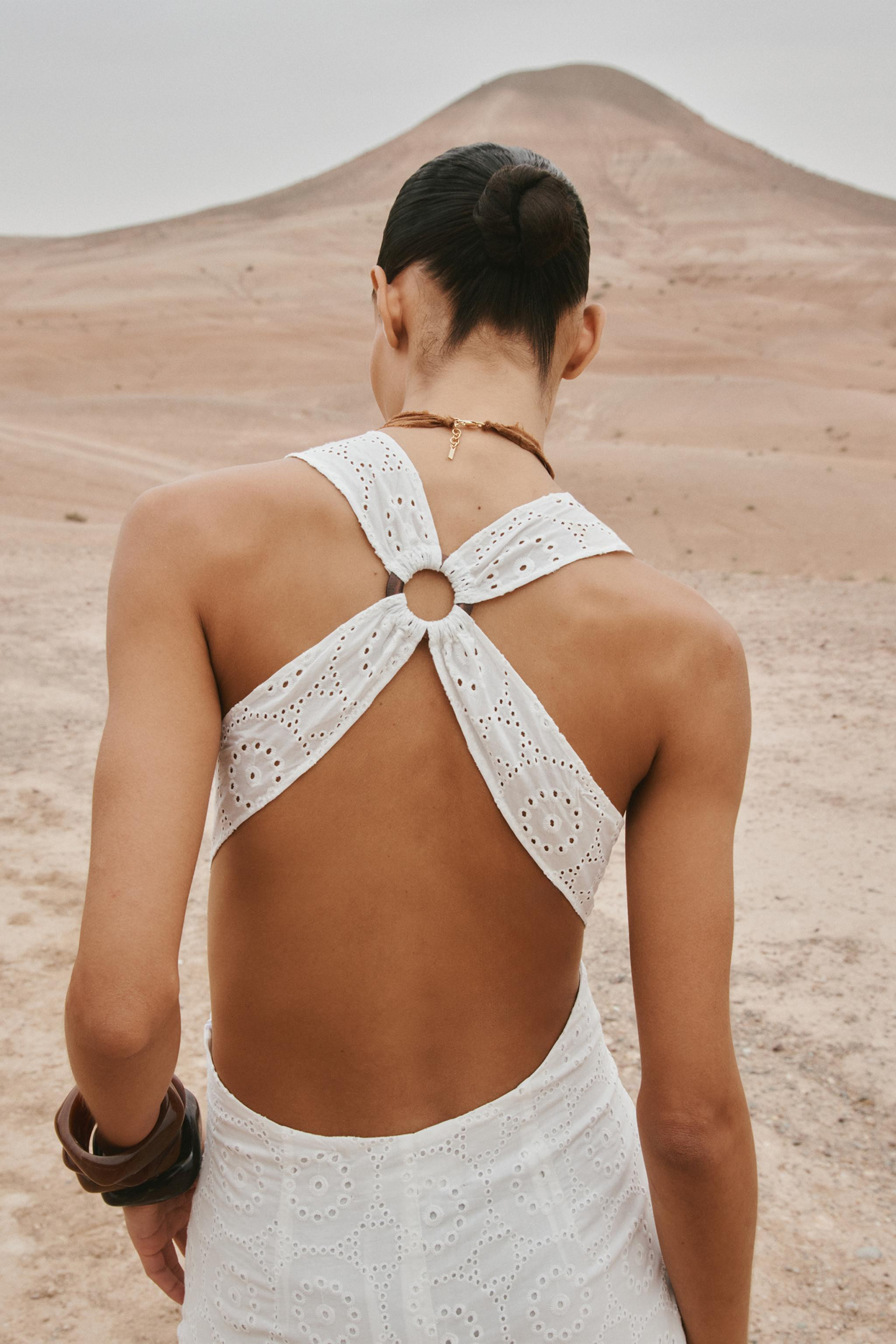 EMBROIDERED MIDI DRESS | Zara US