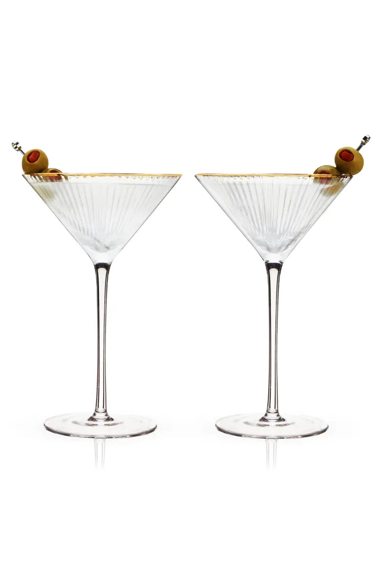 Viski Meridian Crystal Martini Glasses Set of 2 | Nordstrom | Nordstrom