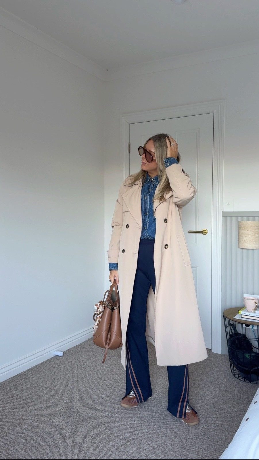 Mondays at work in fabulous trackpants and a denim shacket. I’m in a 12 in the pants, 16 in the trench and a 12 in the shacket x

#LTKaustralia #LTKautumn #LTKstyletip