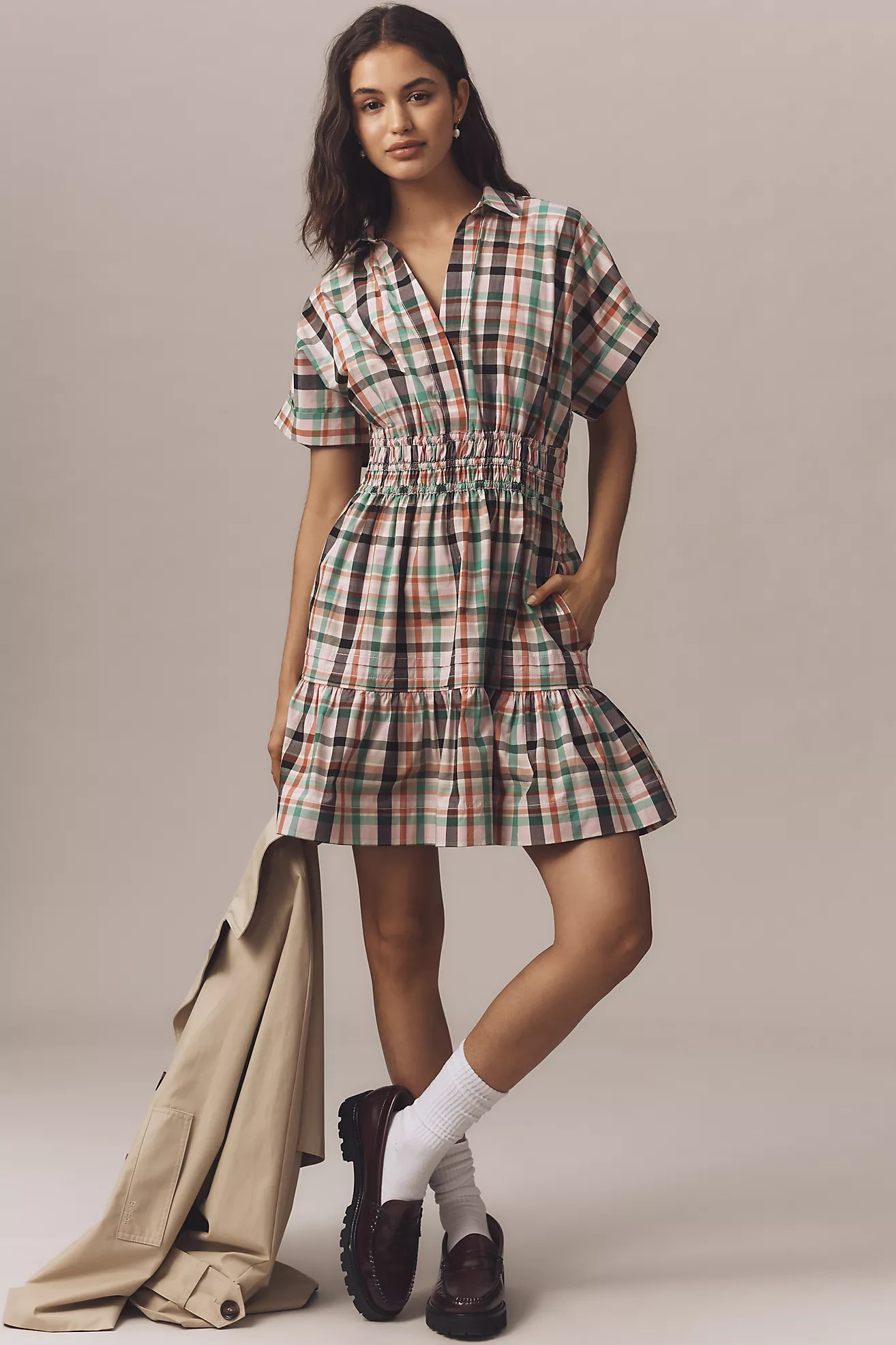 The Somerset Plaid Mini Dress | Anthropologie (US)