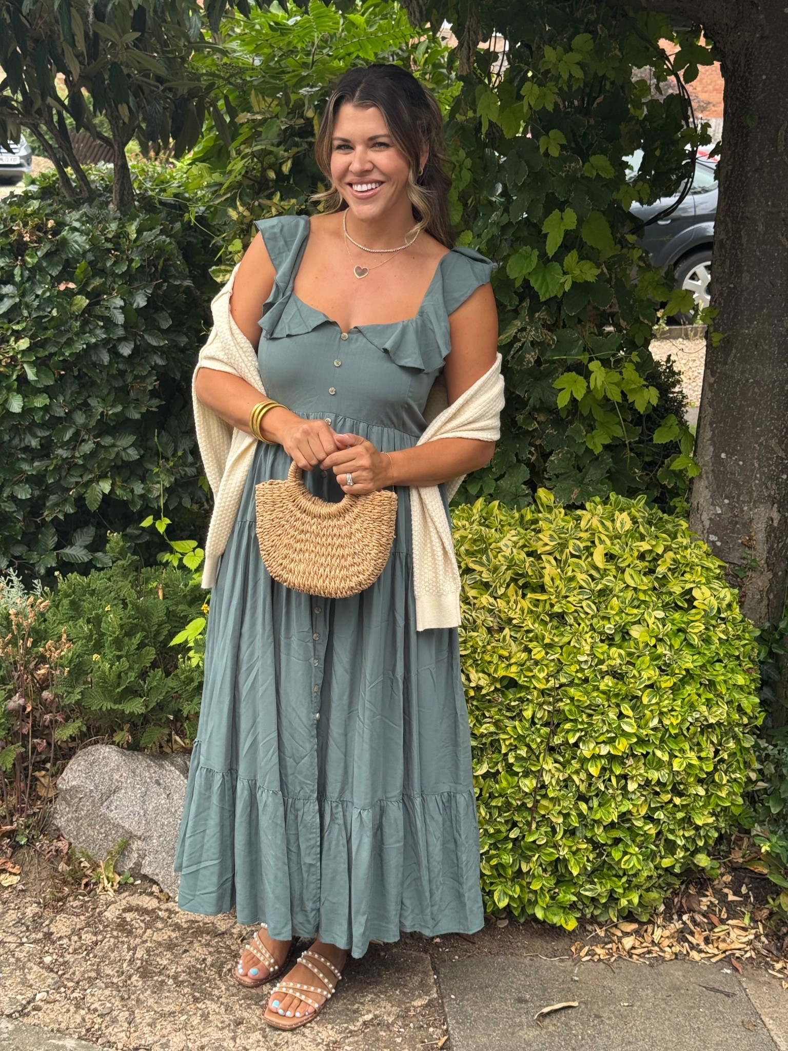 The prettiest date night dress when you want comfort and style ✨ #datenight #balticborn #flowydress #summerstyle #datenightootd 

#LTKMidsize #LTKFindsUnder100