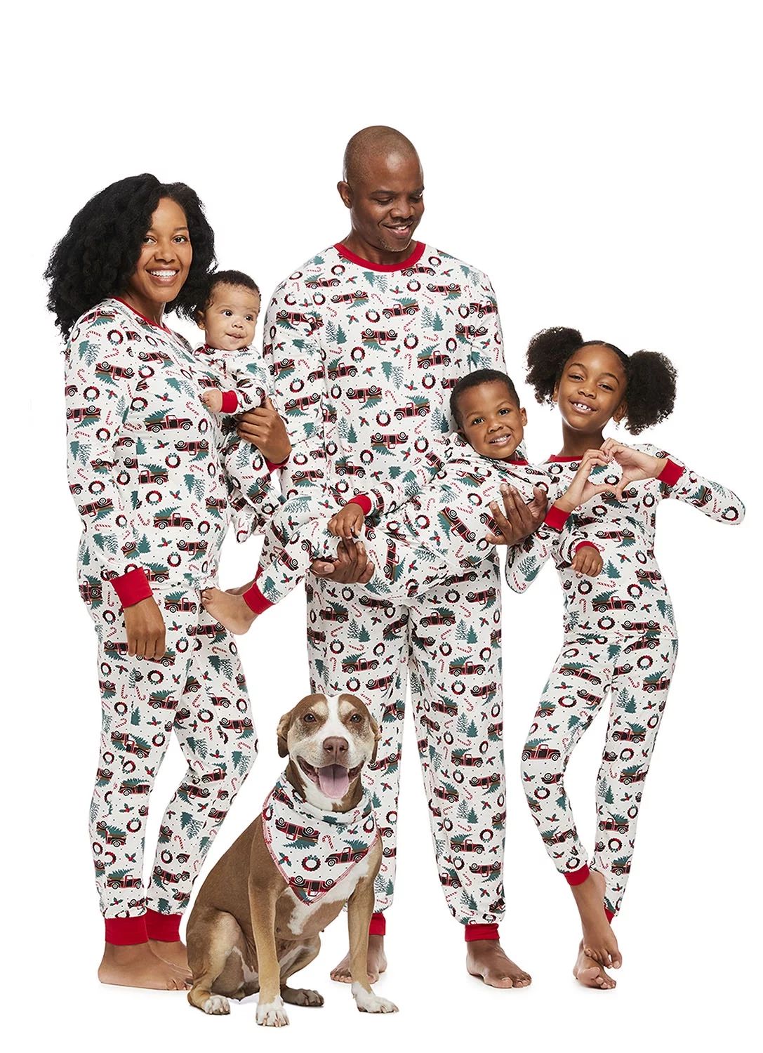 Jolly Jammies Classic Heritage Christmas Print Matching Family Christmas Pajama Set | Walmart (US)
