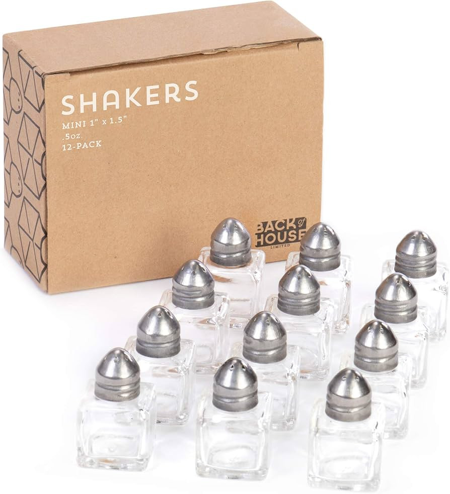 Back of House Ltd. Salt & Pepper, Spices, Seasonings Shakers - Stainless Steel & Glass Restaurant... | Amazon (US)