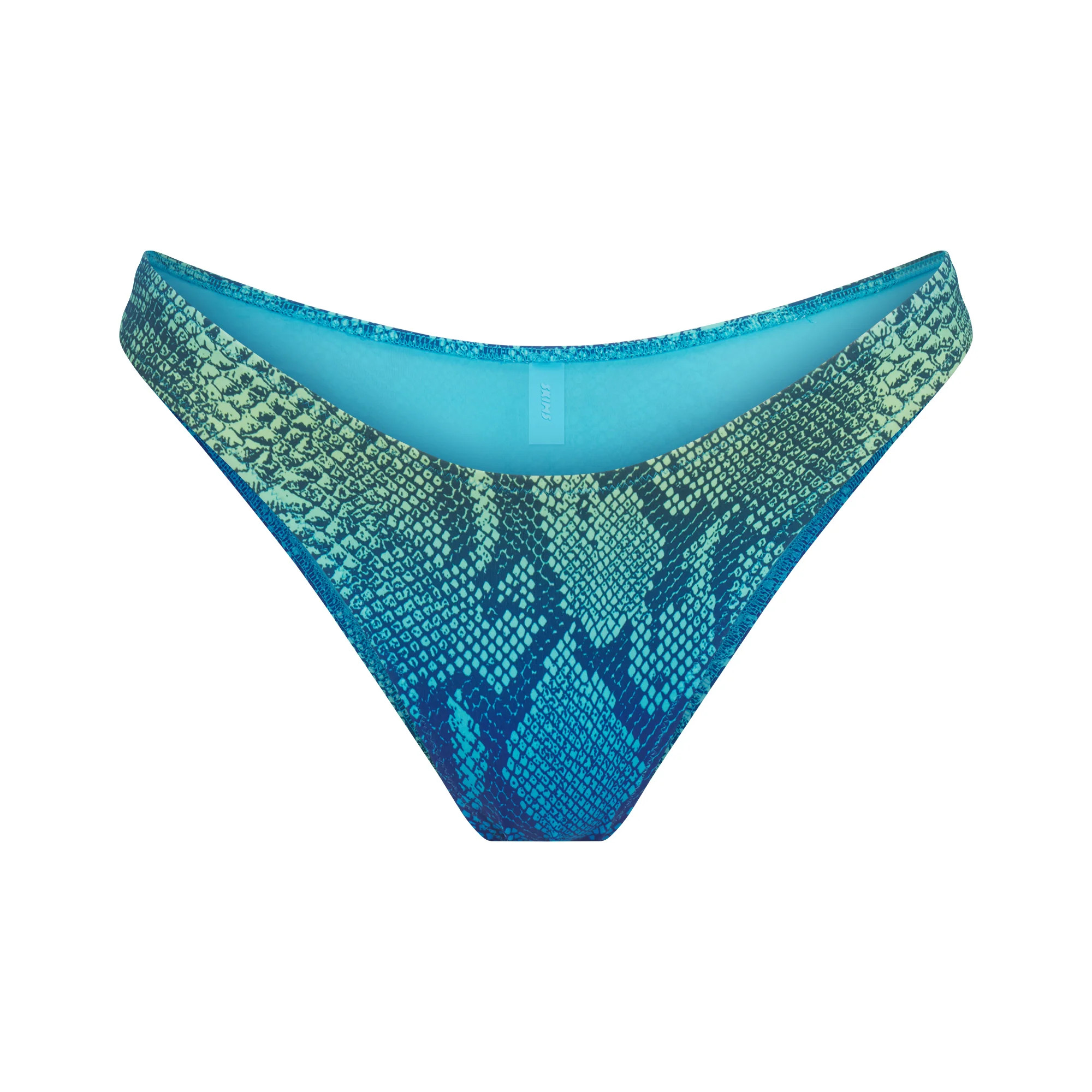 SIGNATURE SWIM TANGA BIKINI BOTTOM | AQUA OMBRE SNAKE | SKIMS | SKIMS (US)