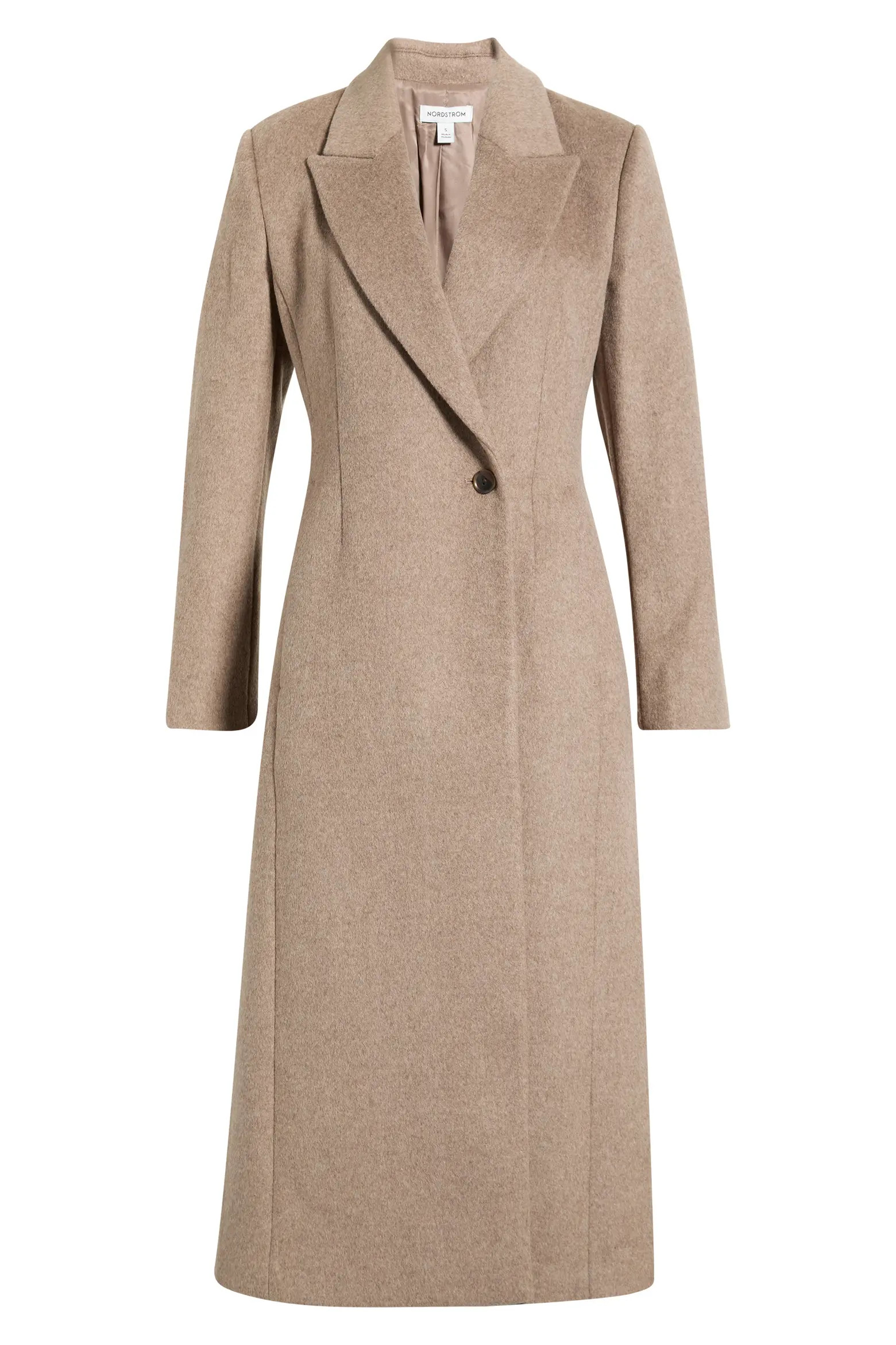 Sculpted Wool & Cashmere Blend Coat (Women) | Nordstrom | Nordstrom