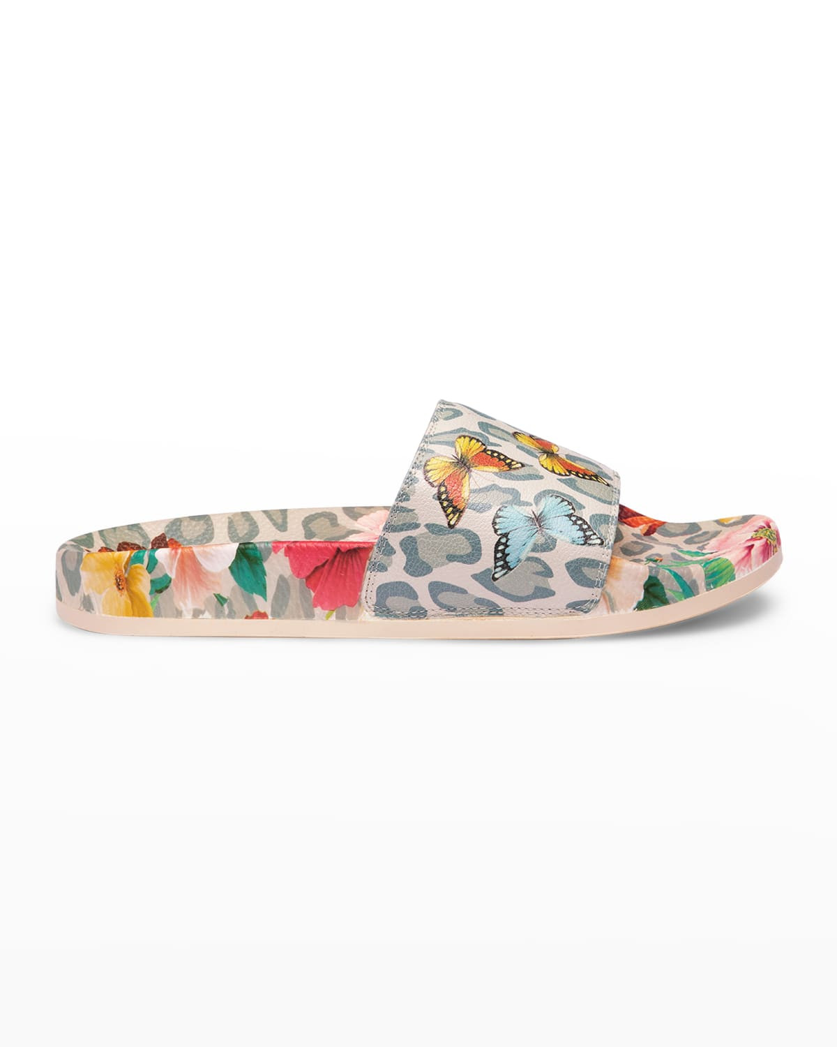 Mayflower Leopard Butterfly Pool Sandals | Neiman Marcus