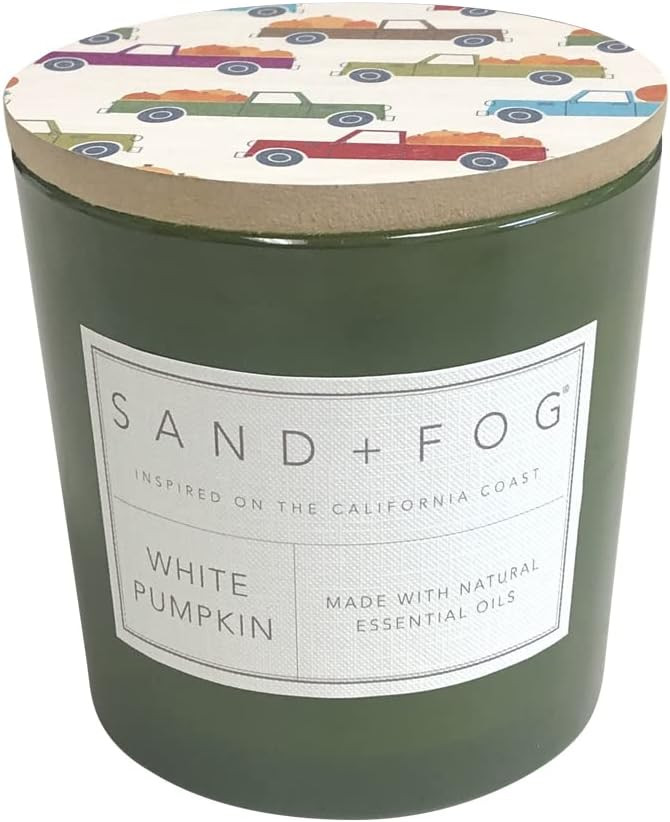 Sand + Fog Scented Candles - White Pumpkin - Additional Scents and Sizes - 3 Wicks 100% Cotton Lead-Free - Luxury Air Freshening Jar Candles - Perfect Home Decor - 21 oz | Amazon (US)