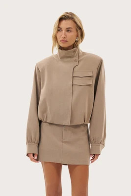 Accord Tailored Jacket - Stone | Maebe UK