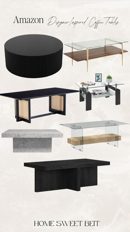 Designer inspired coffee tables, all from Amazon.





Coffee table, modern coffee table, neutral coffee table, moody coffee table, Amazon home




#LTKStyleTip #LTKHome