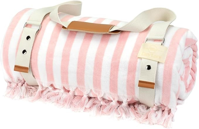 Tuscany Towel - Extra Large Beach Towel with Terry Cloth & Luxury Velour | Long Cotton Carrier St... | Amazon (US)
