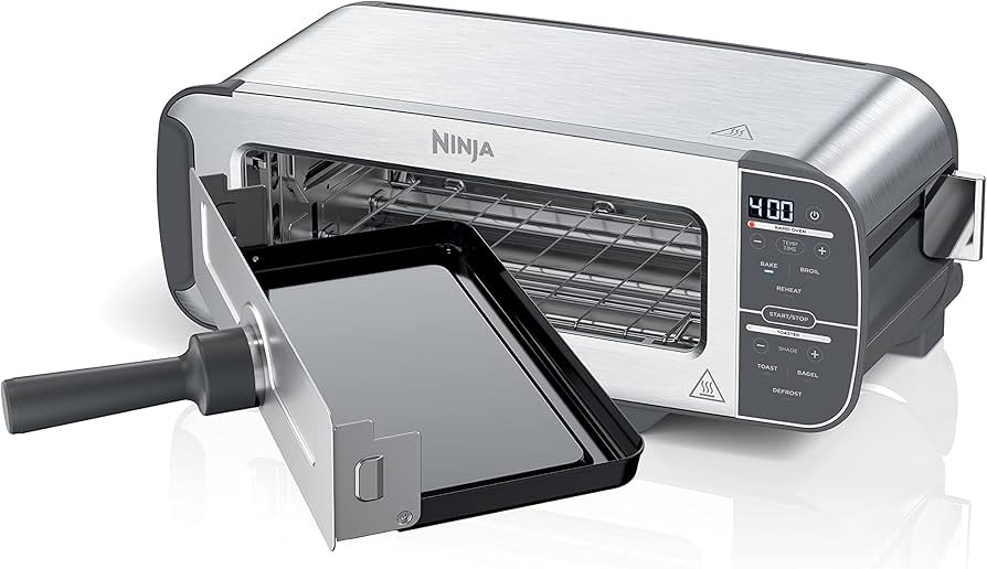 Amazon.com: Ninja ST101 Foodi 2-in-1 Flip Toaster, 2-Slice Capacity, Compact Toaster Oven, Snack ... | Amazon (US)