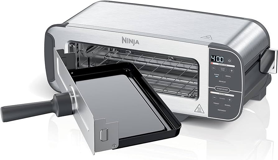Amazon.com: Ninja ST101 Foodi 2-in-1 Flip Toaster, 2-Slice Capacity, Compact Toaster Oven, Snack ... | Amazon (US)