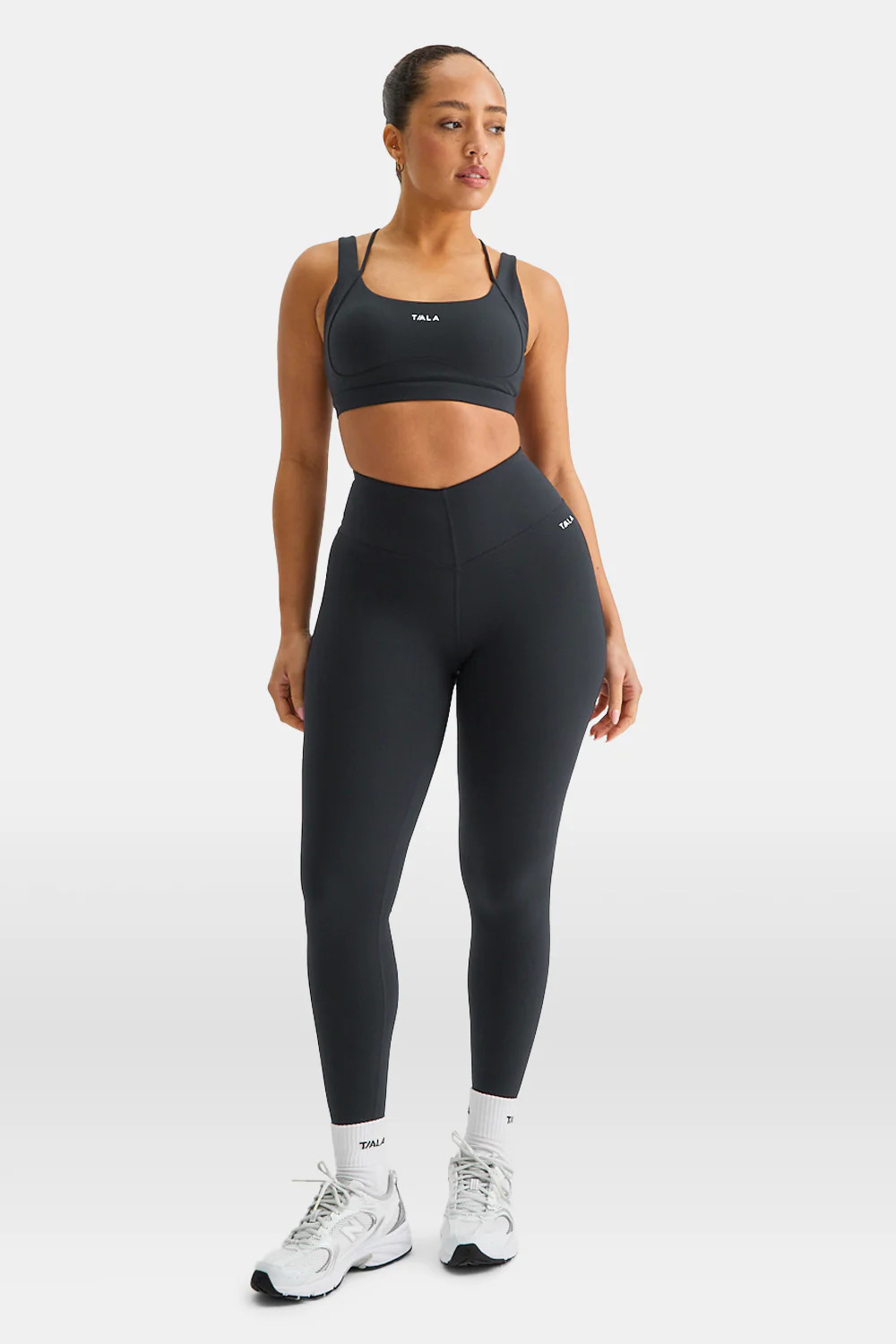 SkinLuxe V-Waist Legging - Shadow Black | TALA (UK)