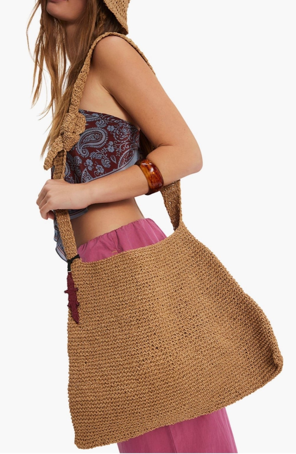 Free people straw tote shoulder bag 

#LTKFestival #LTKSwim #LTKootd