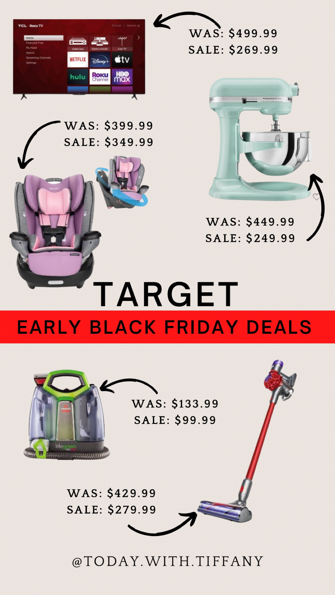 Target, Black Friday, Black Friday sale, car seat, graco, Kitchenaid, Kitchenaid mixer, kitchen gadgets, Dyson, Dyson vacuum, spot vacuum 

#LTKHoliday #LTKSeasonal #LTKGiftGuide