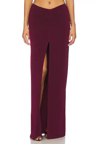Lovers and Friends Leighton Maxi Skirt in Plum from Revolve.com | Revolve Clothing (Global)