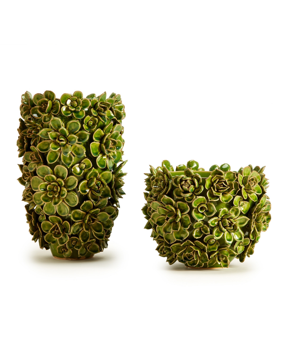 Two's Company Succulents Planter/Vases - Set of 2 | Macys (US)