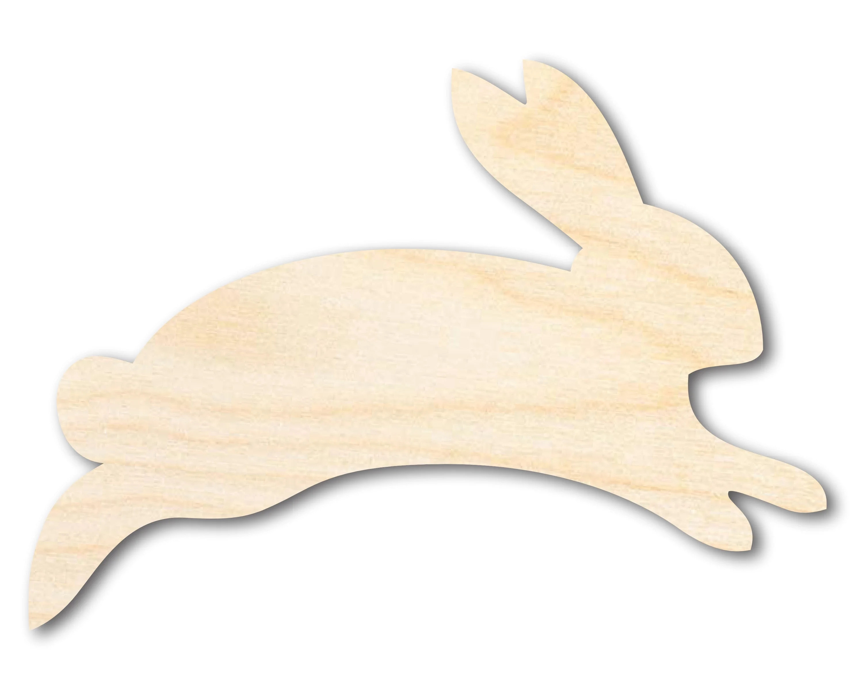 Unfinished Wood Cute Bunny Shape - Easter Spring Kids Craft - up to 36" DIY 6" / 1/8" | Walmart (US)