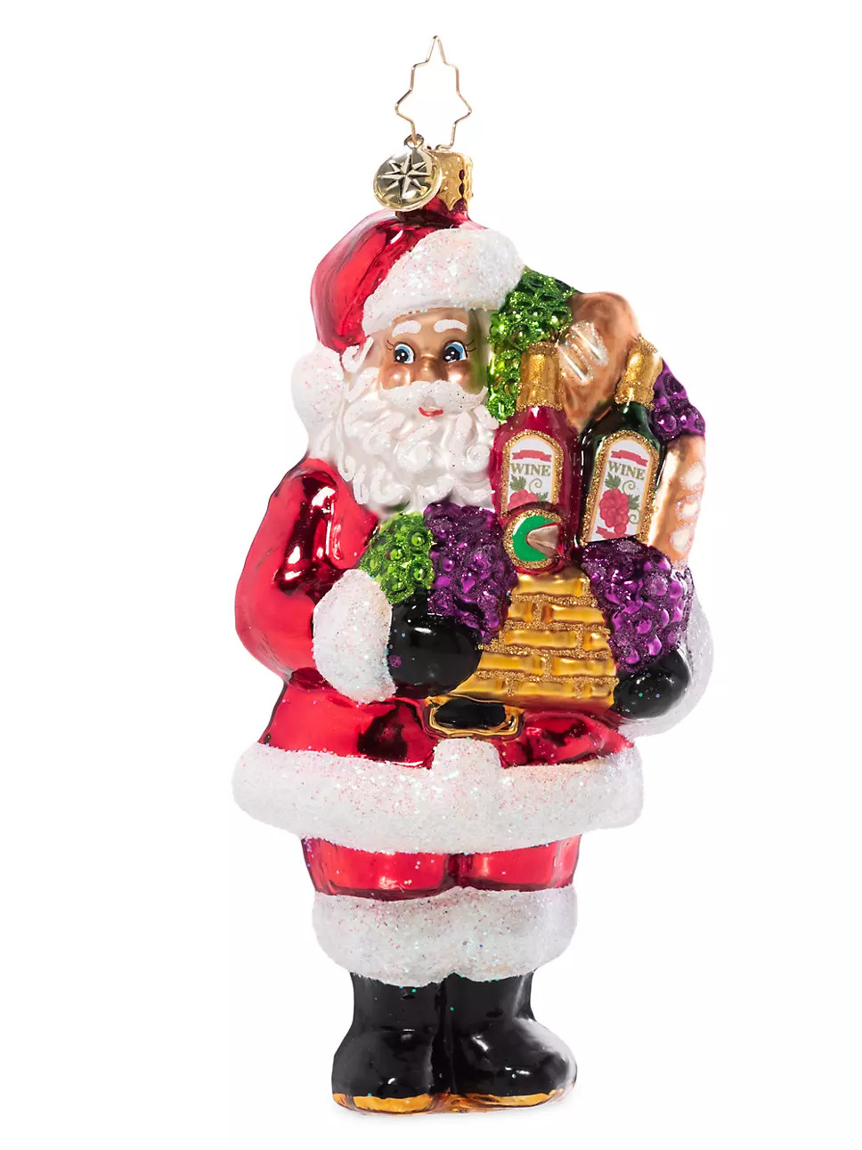 Christopher Radko Wine Night Santa Ornament | Saks Fifth Avenue