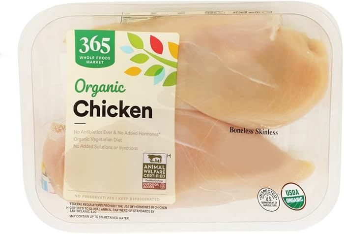 365 by Whole Foods Market, Organic Boneless Skinless Chicken Breast | Amazon (US)
