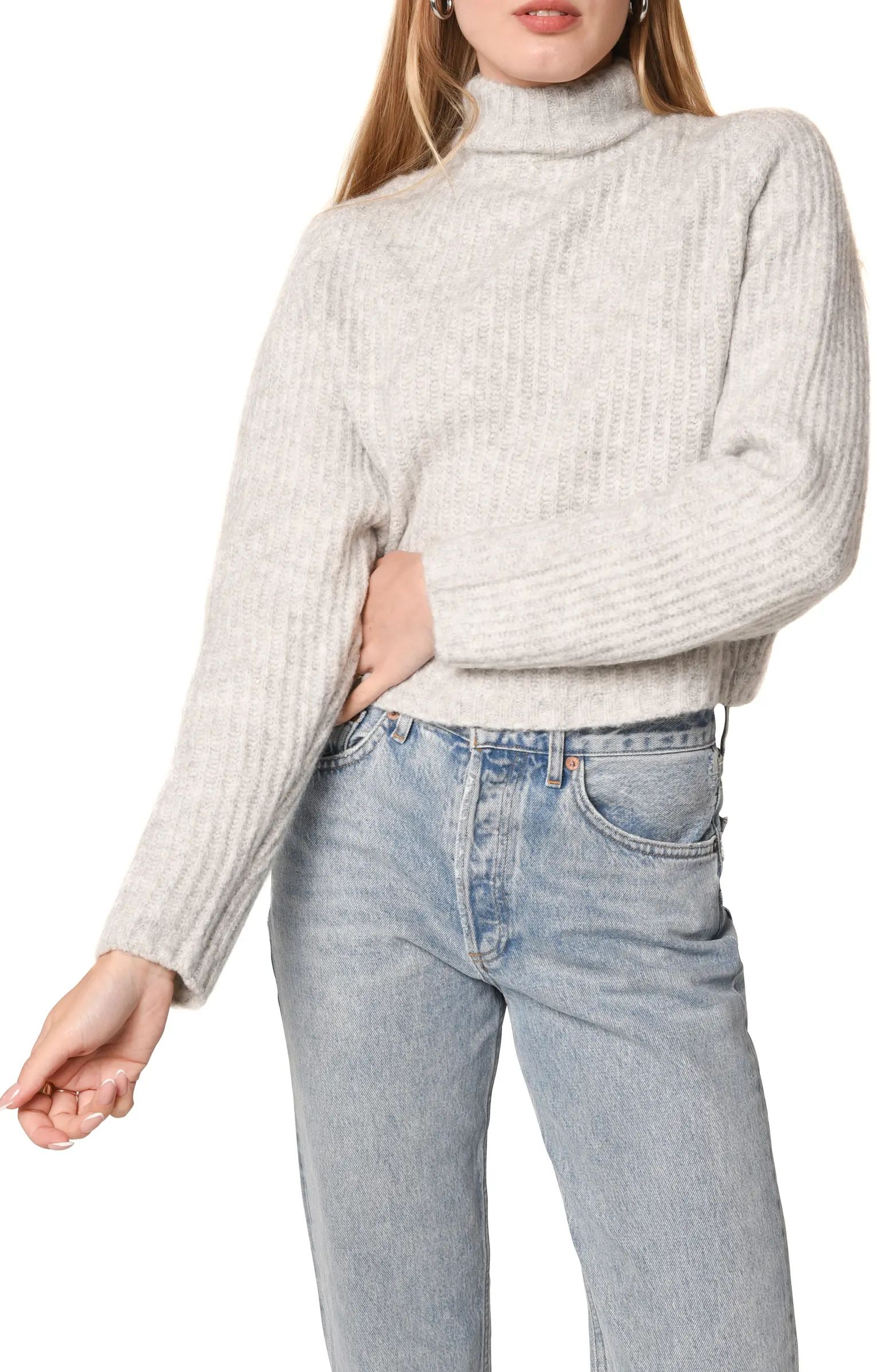 Marley Tulip Back Mock Neck Sweater | Nordstrom